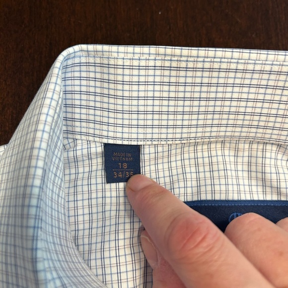 David Donahue Blue Casual Button Down Shirt - Picture 5 of 7